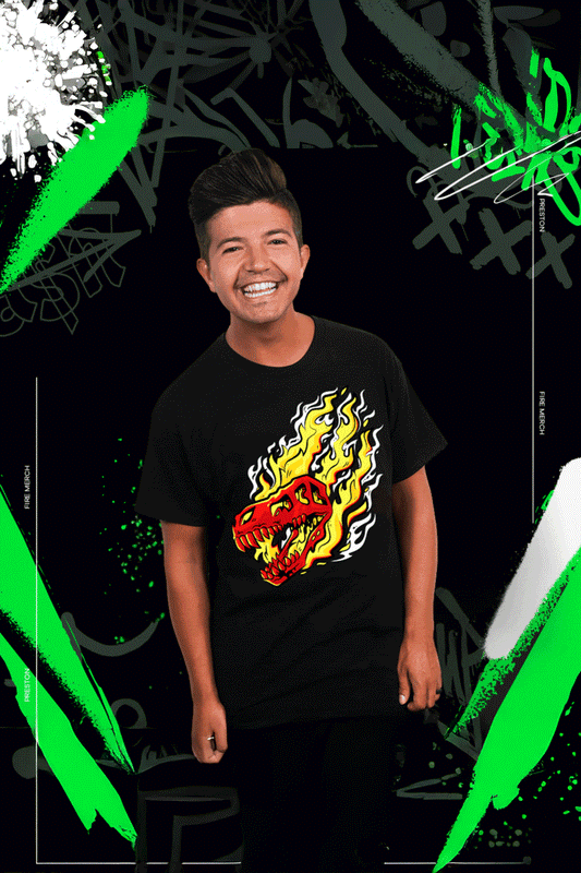 Dino Flame Glow in the Dark Tee