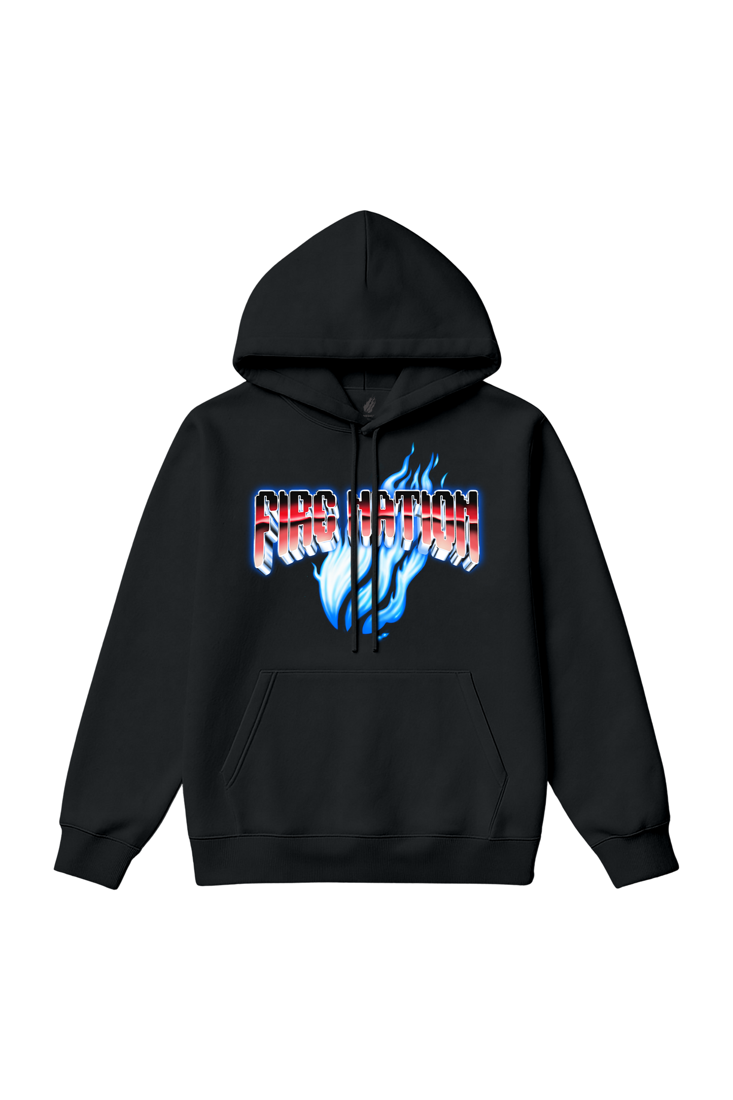 Fire Nation Flame Hoodie - Black