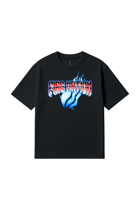 Fire Nation Flame Tee- Black