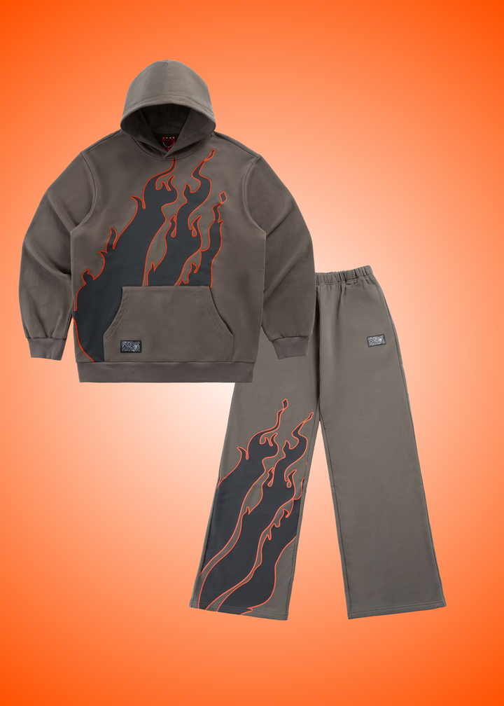 Fire Nation Sweat Set - Grey